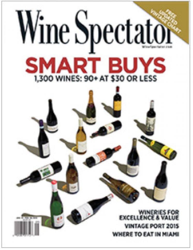 Selected as Editor&#039;s Pick in Wine Spectator Magazine!